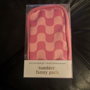 Pink Wave Pattern Tumbler Fanny Pack